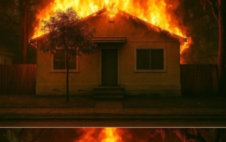 This is what happened to one of the properties I bought—top photo is how it looked when I bought it, and the bottom one is after someone set it on fire. Real estate isn’t always pretty, but every mess has a lesson and a comeback story.