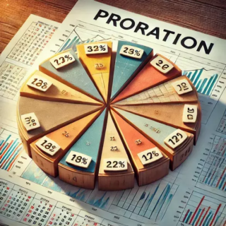Here is the conceptual image representing "proration."