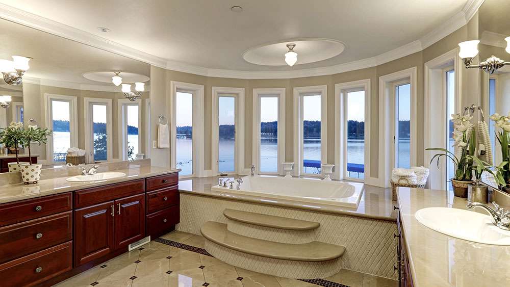 Bathroom Remodels That Pay Off: Boost Home Value Newly remodeled luxurious master bath