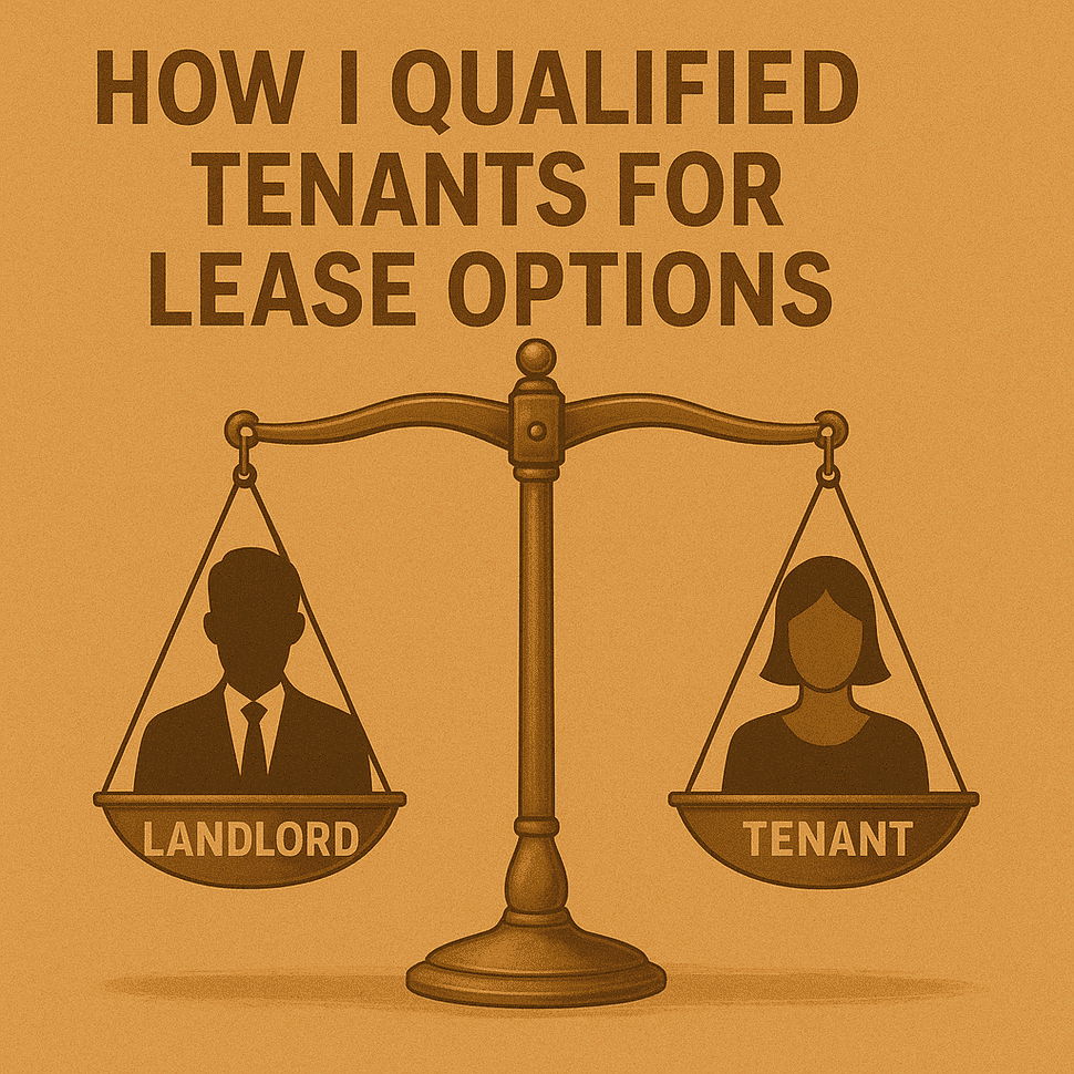 How I Qualified Tenants for Lease Options in 2005