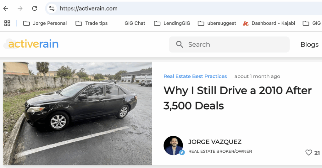 Graystone Investment Group CEO Jorge Vazquez Featured on ActiveRain for Insightful Real Estate Blog Post - Graystone Investment Group Graystone Investment Group CEO Jorge Vazquez Featured on ActiveRain for Insightful Real Estate Blog Post