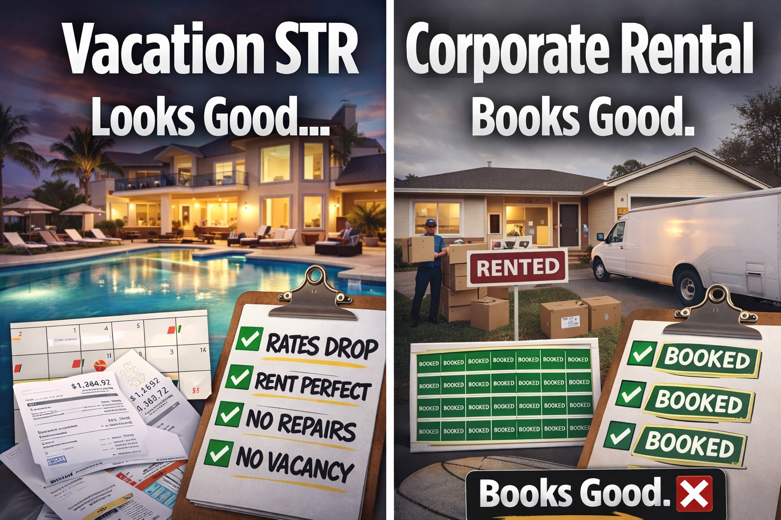 STR vs Corporate Rentals: Why “Ugly” Properties Make More Money STR vs Corporate Rentals: Why “Ugly” Properties Make More Money