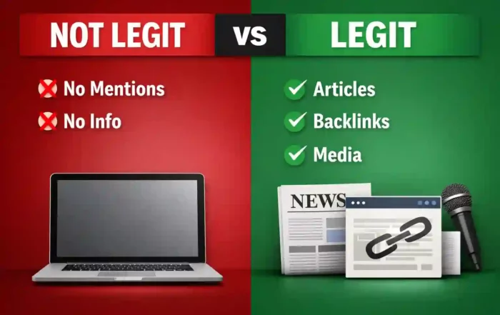Not legit vs legit comparison