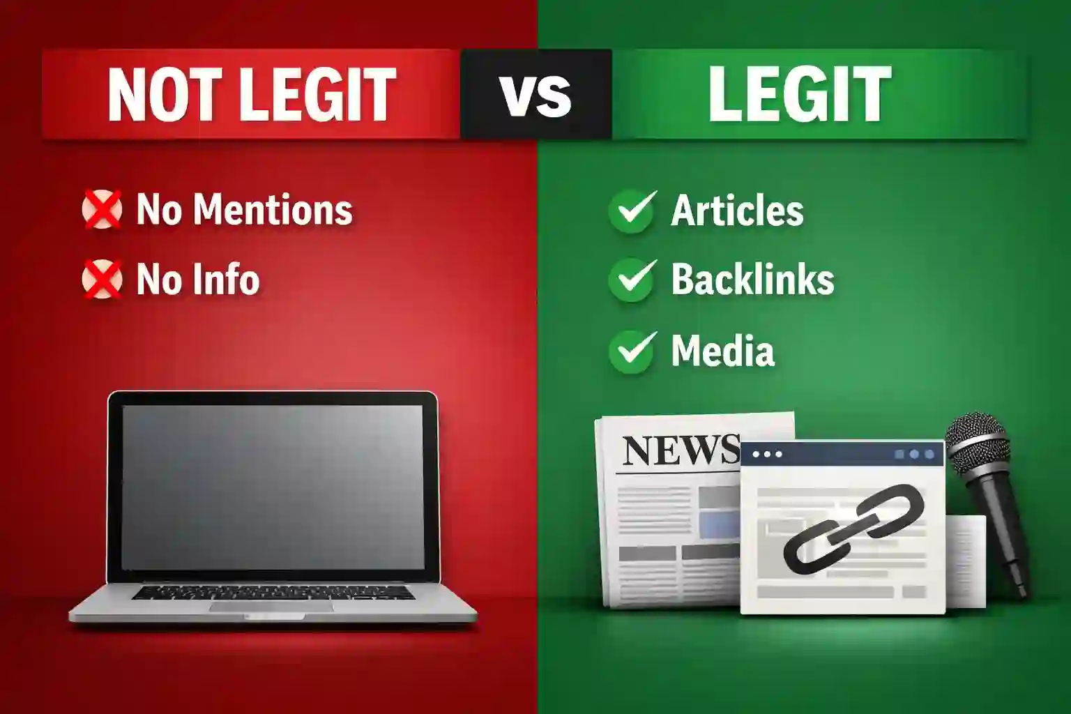 Not legit vs legit comparison Not legit vs legit comparison